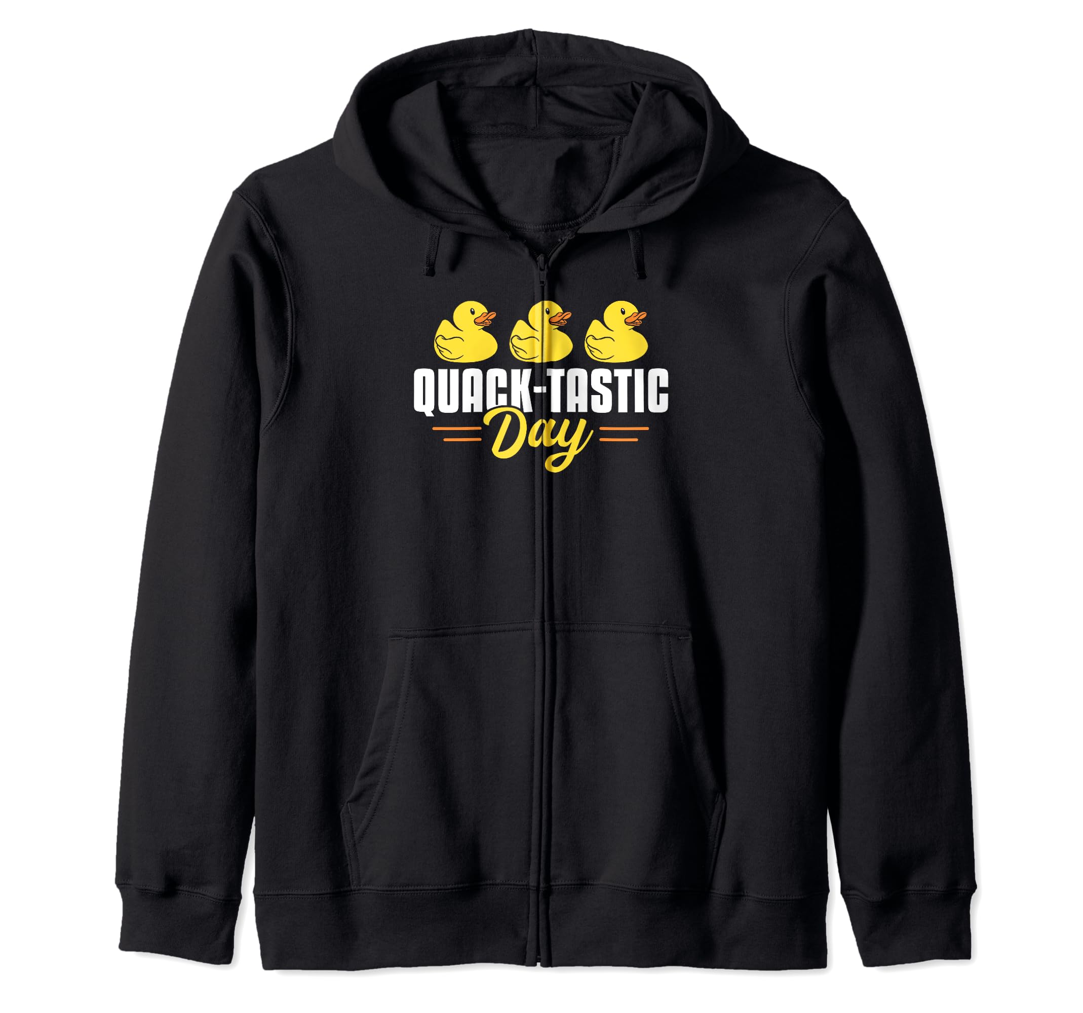 Quack-Tastic Day Rubber Duck Bath Duck Zip Hoodie