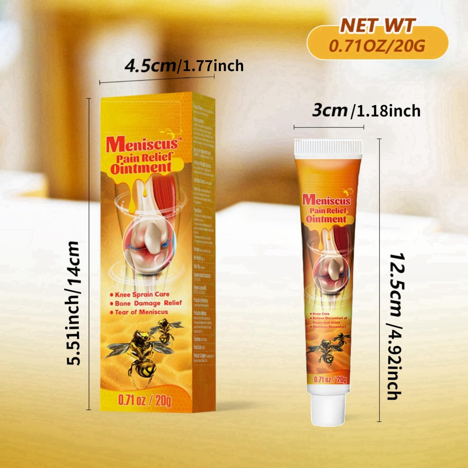 Nuova Zelanda Gel per al Veleno d'Api,Bee Venom Crema,Crema per trattamento articolare,Meniscus Pain Relief Ointment,sollievo dal dolore, dolore al collo e dolori alle spalle (5)