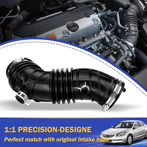 Miniatura 10 de Tubo de manguera de admisión de aire con abrazaderas para Honda Pilot 2006-2008 3.5L 17228-RYP-A00