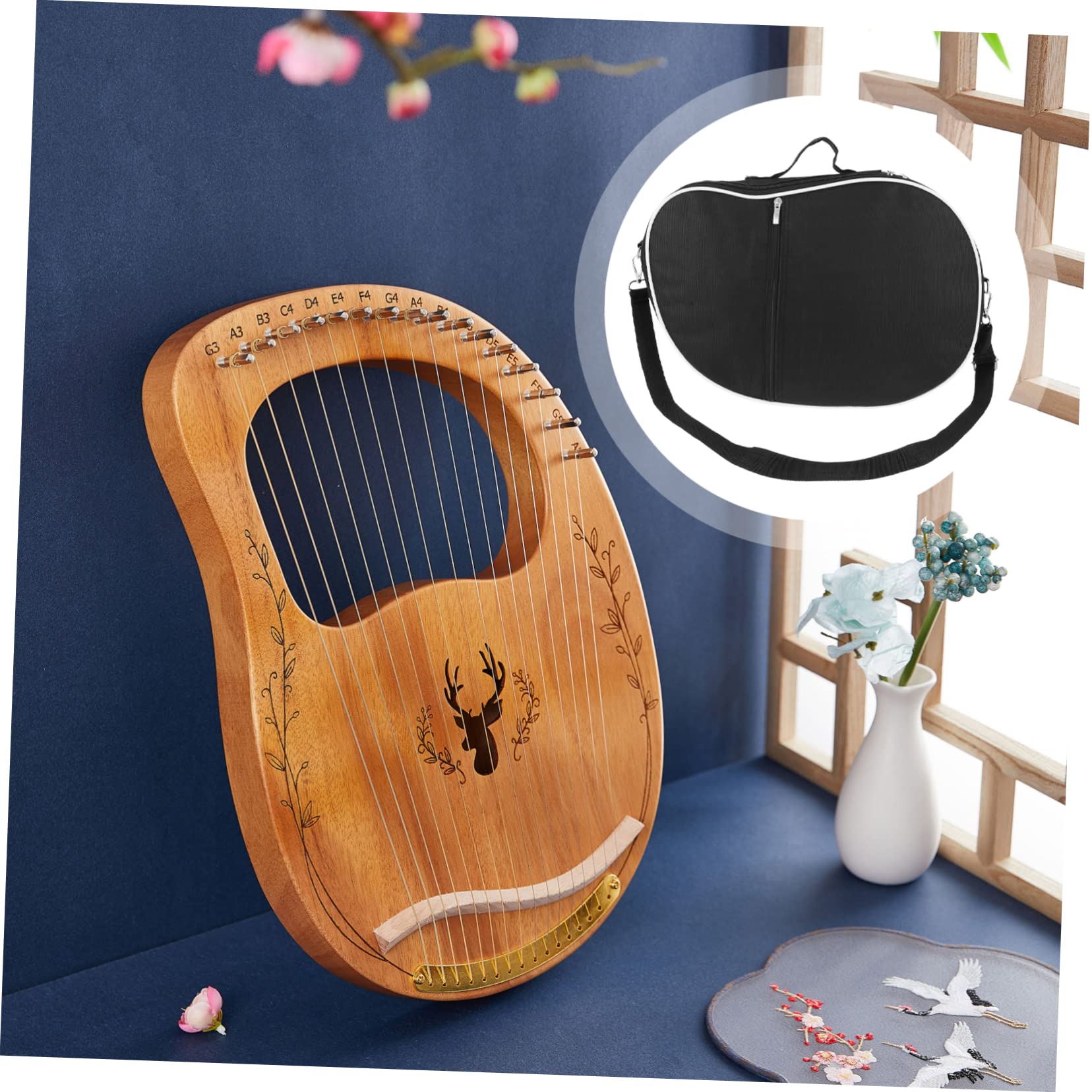 TOYANDONA 2stücke Lyre Harp Tragetasche Strapazierfähigem Material Gepolstert Und Leicht Für Saiten Für Aufbewahrung Und Transport Von -