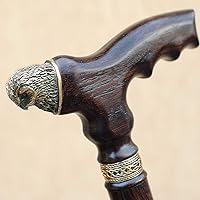 Vista 2 de Bastón de madera personalizado para hombres y mujeres de moda - búho - Bastón de madera con estilo bastones de madera elegante