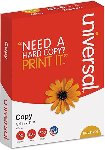 Miniatura 3 de Universal Papel de copia, brillo 92, 20lb, 8-12 x 14, blanco, 5000 hojascartón