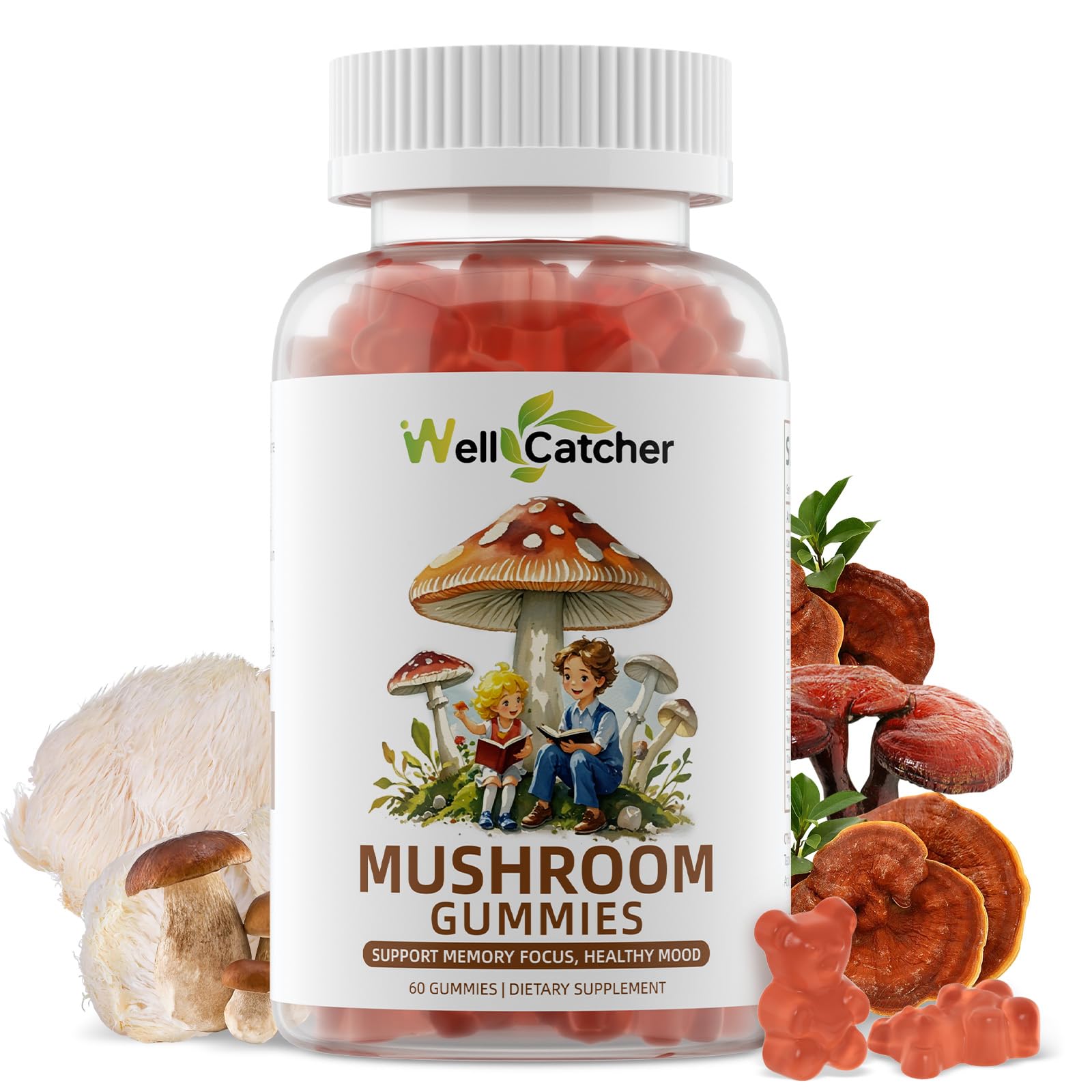 Amazon.com: Mushroom Gummies Supplement with Ashwagandha - Lion
