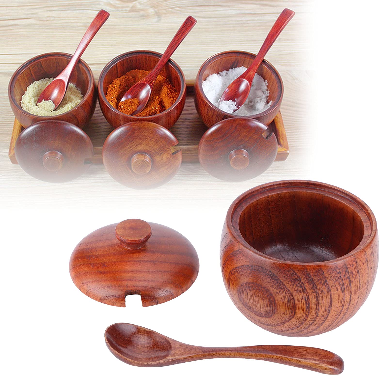Contenitori Spezie Spezie Barattoli Set Combinato Di Barattoli Di Condimento Da Cucina Con Coperchio Trasparente Set Di Barattoli Di Spezie Con Barattolo Di Sale Semplice Con Vassoio Condimento Box