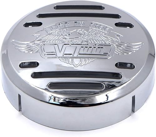 HONGK - Cubierta de bocina compatible con Kawasaki Vulcan 800 Yamaha V-Star 650 1100 Classic Silverado Chr B01C0SRWV4