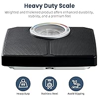 Vista 7 de Analog Scale for Body Weight, Mechanical Bathroom Scale, Analog Scale for Body Weight, 150kg/330lb, Dial Scale with Wider and Thicker Anti-Slip
