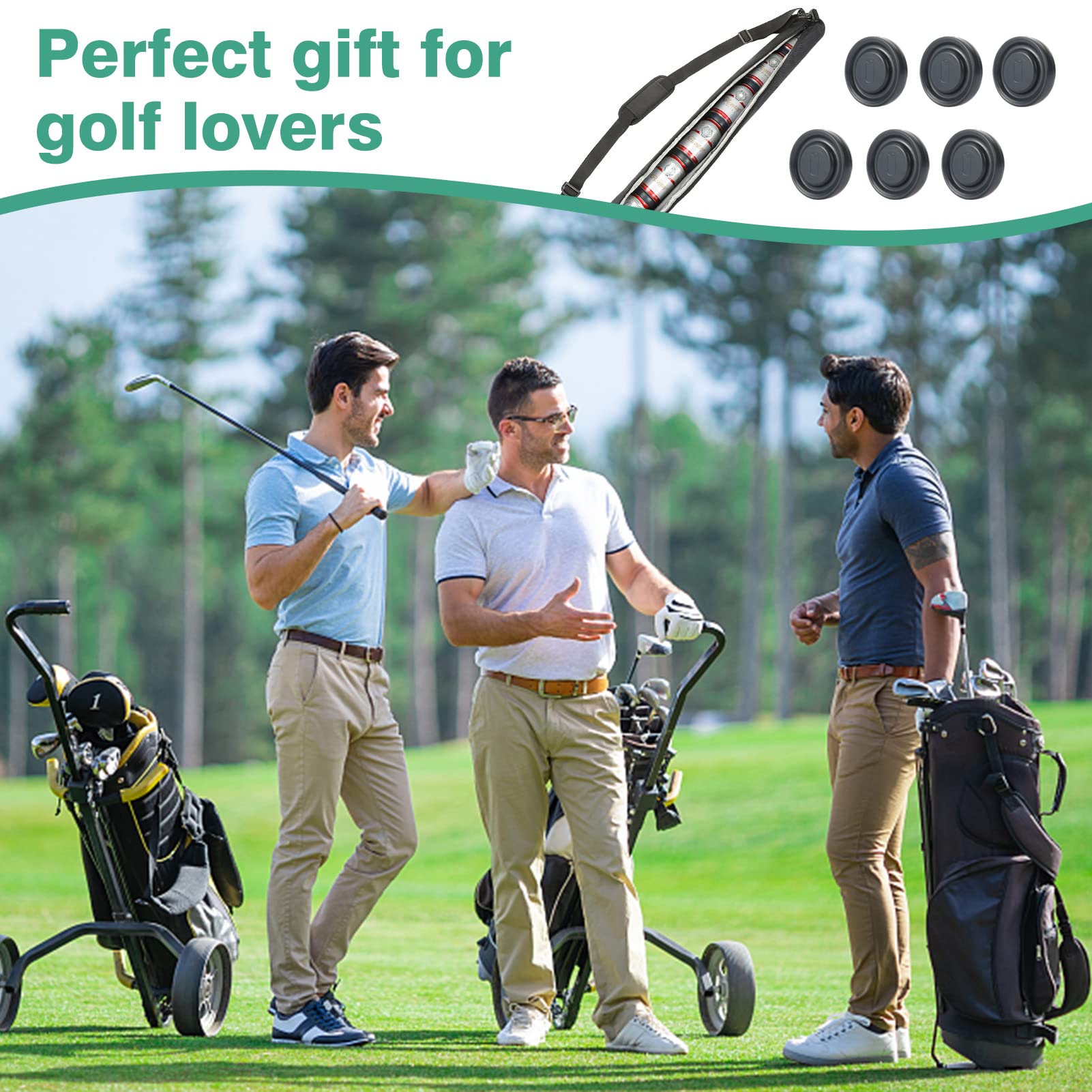 Amazon.com : Golf Cooler Beer Sleeve with 6 Ice Pucks - Keep 7