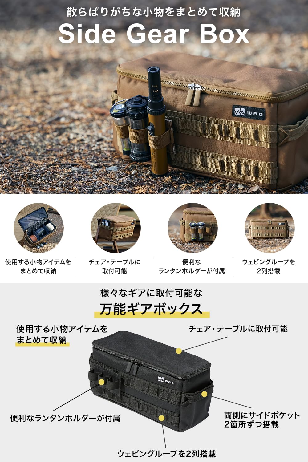 Amazon | WAQ SIDE GEAR BOX サイドギアボックス 収納ケース