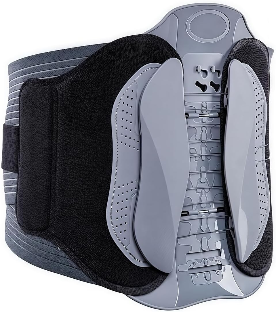 Back Brace Support Belt-Lumbar Support for Back Discomfort, Sciatica, Scoliosis, Herniated Disc Adjustable Support Straps-Lower Back Brace with Removable Lumbar Pad for Men & Women (L/XL)