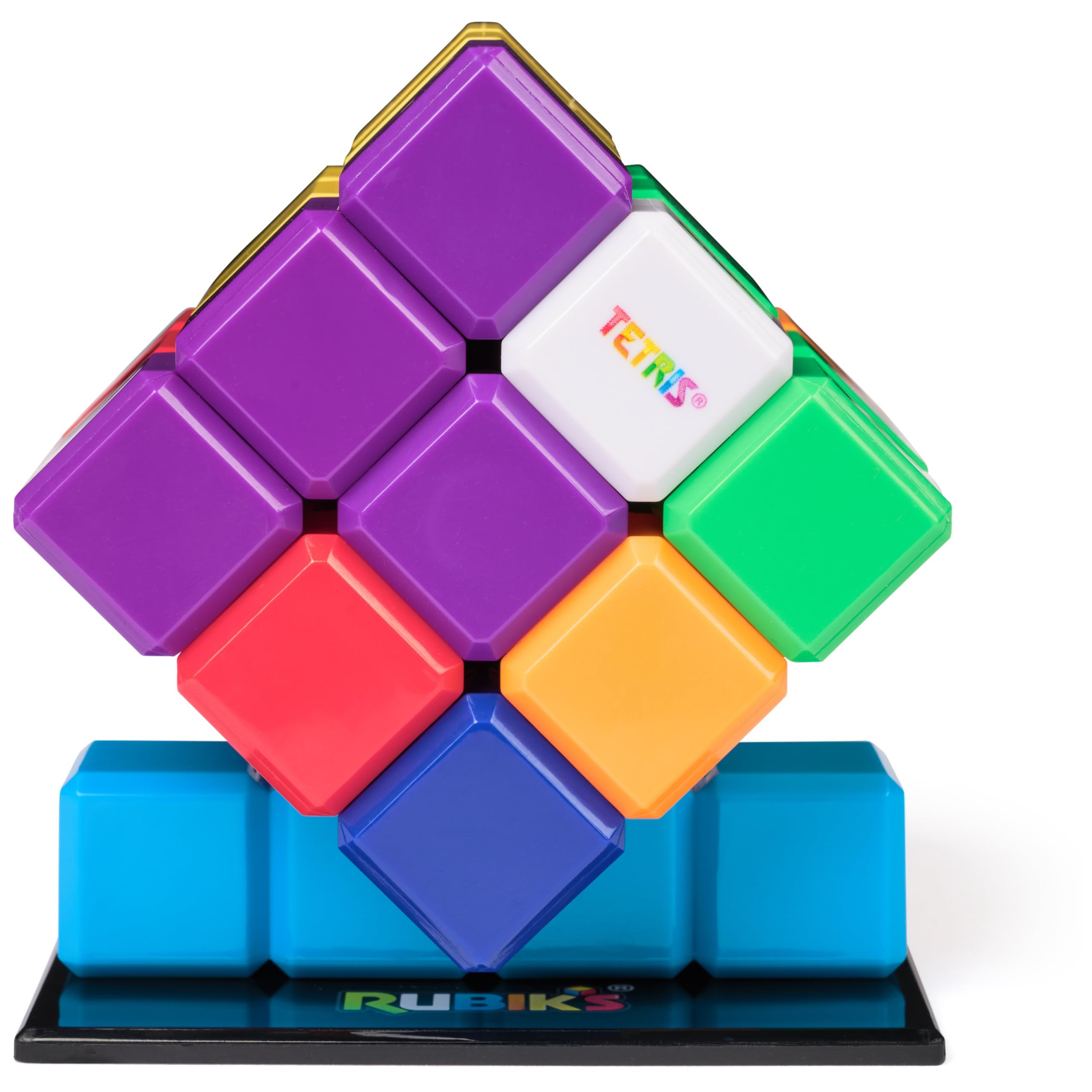 Rubik's Cube, Tetris Cube, résolvez pour Tetris Tetriminos classiques, casse-tête pour adultes, casse-tête pour résoudre des problèmes, puzzle assorti aux couleurs, jouet Fidget Toy, pour enfants de 8