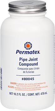 Permatex 80045 Pipe Joint Compound, 16.2 oz. Bottle