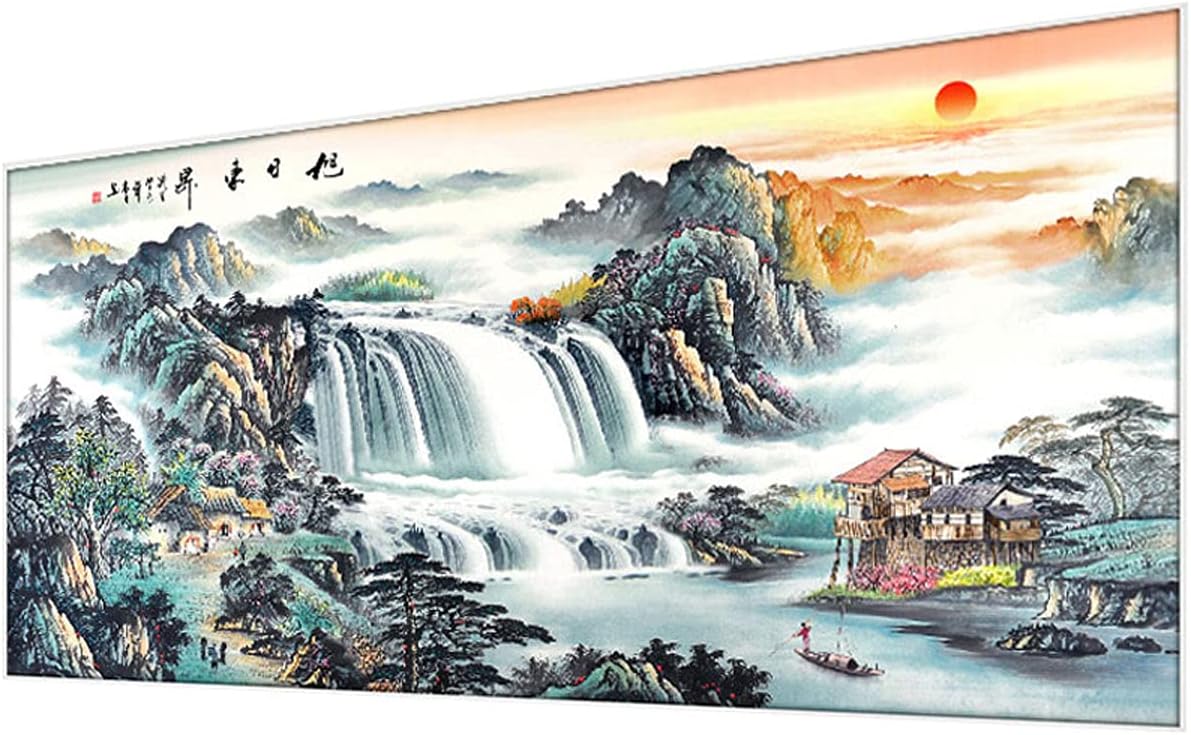 Instarry DIY 5D Diamond Painting Kit Full Drill Landscape Mosaic Embroidery Decoration Art Craft Set 47.2x19.7 inch