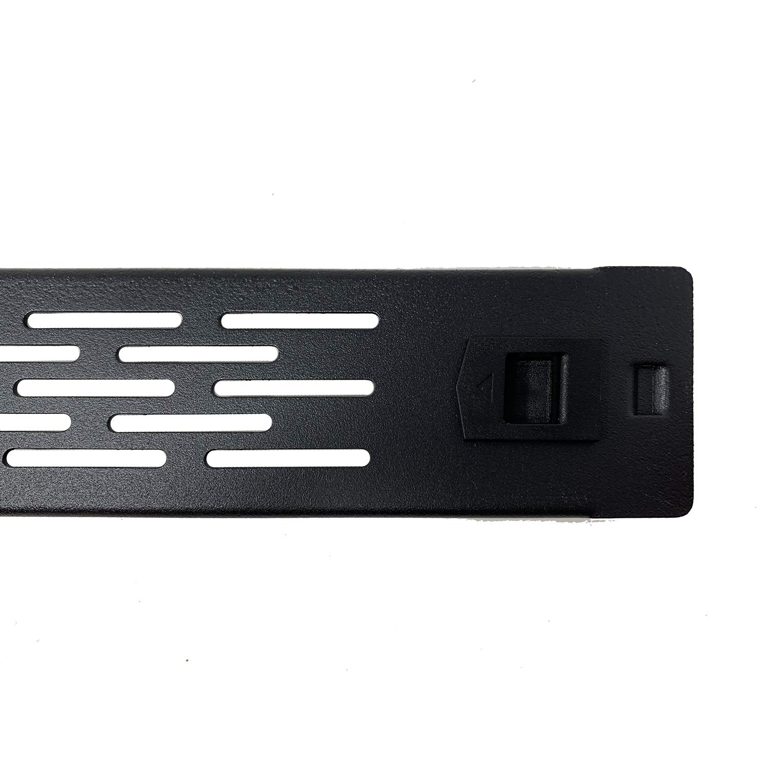 Infitronic INSIRBL111STL - Pannello di sfiato per rack da 19 pollici, pannello cieco a U per rack con copertura cieca 1U in acciaio (montaggio senza attrezzi)