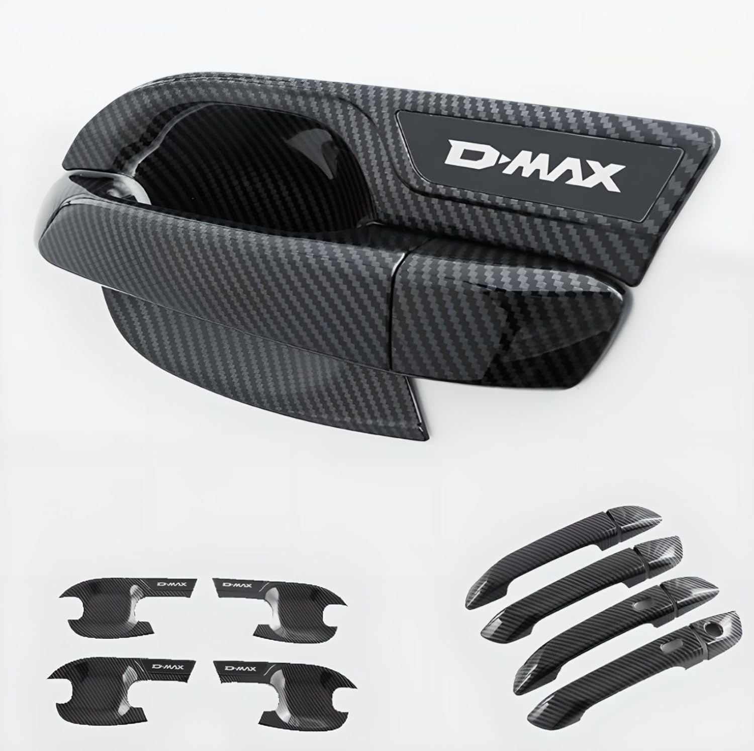 Car Door Handle Cover and Handlr Bowl for Isuzu D-MAX 2026 2025 2024 2023 2022 2021 Car Accessories ABS Carbon Fiber Style