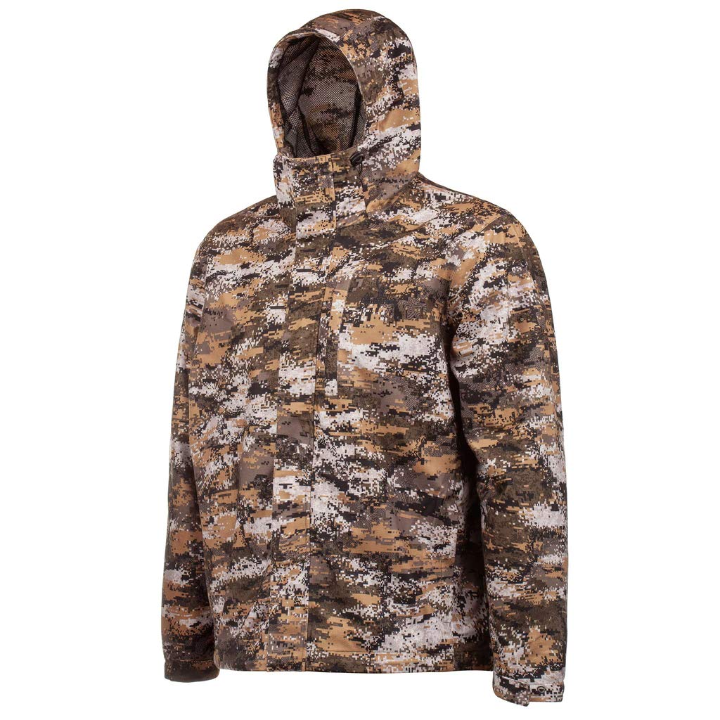 Huntworth Winsted Men's Tricot Waterproof Hunting Jacket, Disruption Camo, X-Large