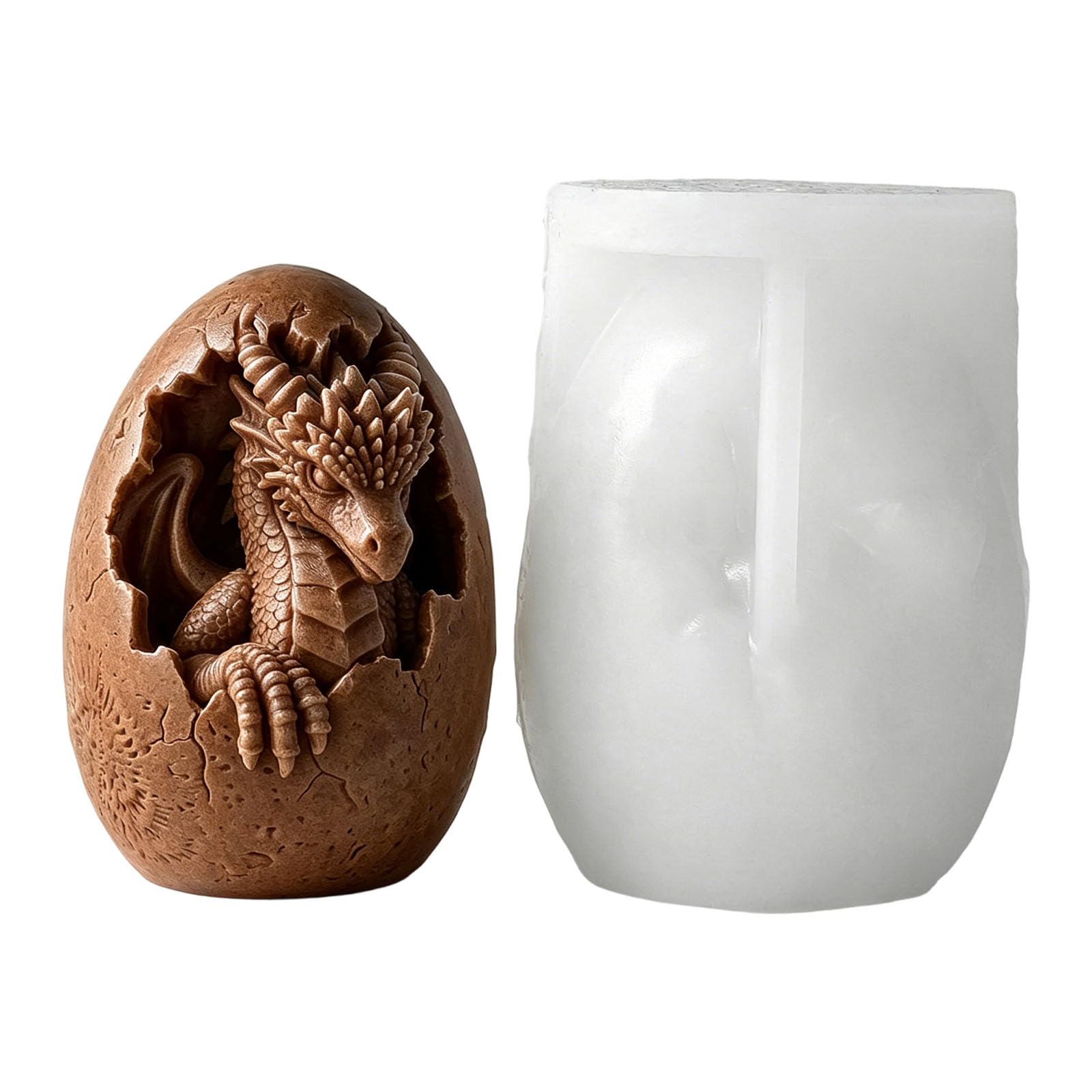 Mekalero Realistic Dinosaur Eggs Silicone Flexible for Creative Craft Holiday Party Decoration Cast