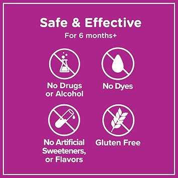 Zarbee's Baby Immune Support Syrup with Zinc, Natural Grape, 2 fl oz