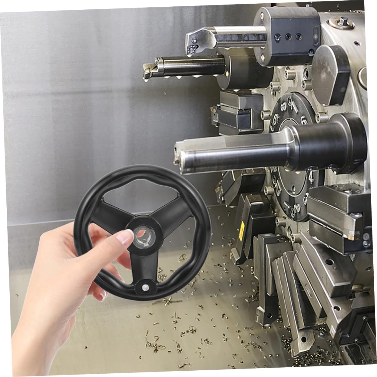 Rotary Hand Wheel for Industrial Use 2pcs Bakelite Hand Wheel for Milling Machine and Table