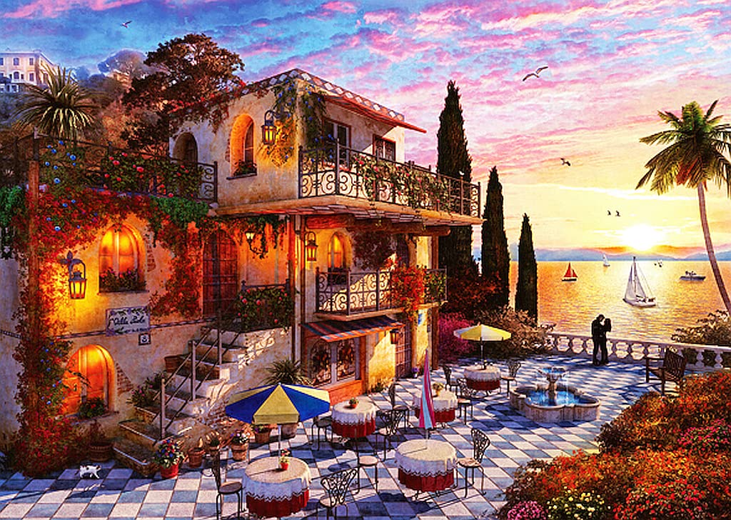Anatolian 3000 piece jigsaw puzzles - 3000 piece puzzle MEDITERRANEAN ROMANCE is ideal as a gift for the whole family and this 3000 piece jigsaw is made of ESKA BOARD