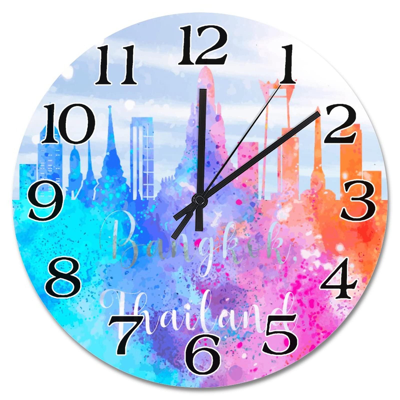 Horloges murales analogiques de 38,1 cm à piles pour la maison