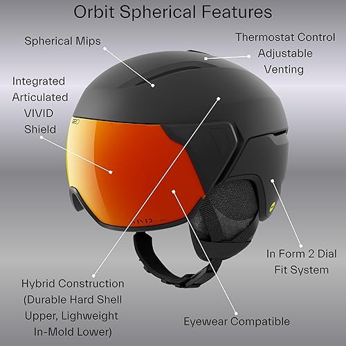 Miniatura 8 de Giro Orbit Spherical MIPS - Casco de snowboard con escudovisera integrada para hombres y mujeres