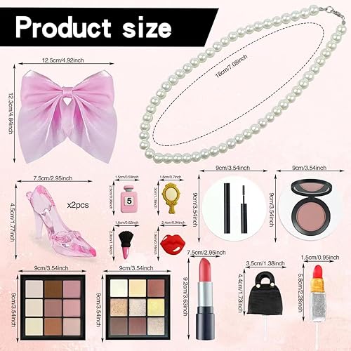 Miniatura 2 de 15 adornos de maquillaje para tartas, cosméticos, decoración temática de lápiz labial, sombra de ojos, rubor para niñas y mujeres, despedida de