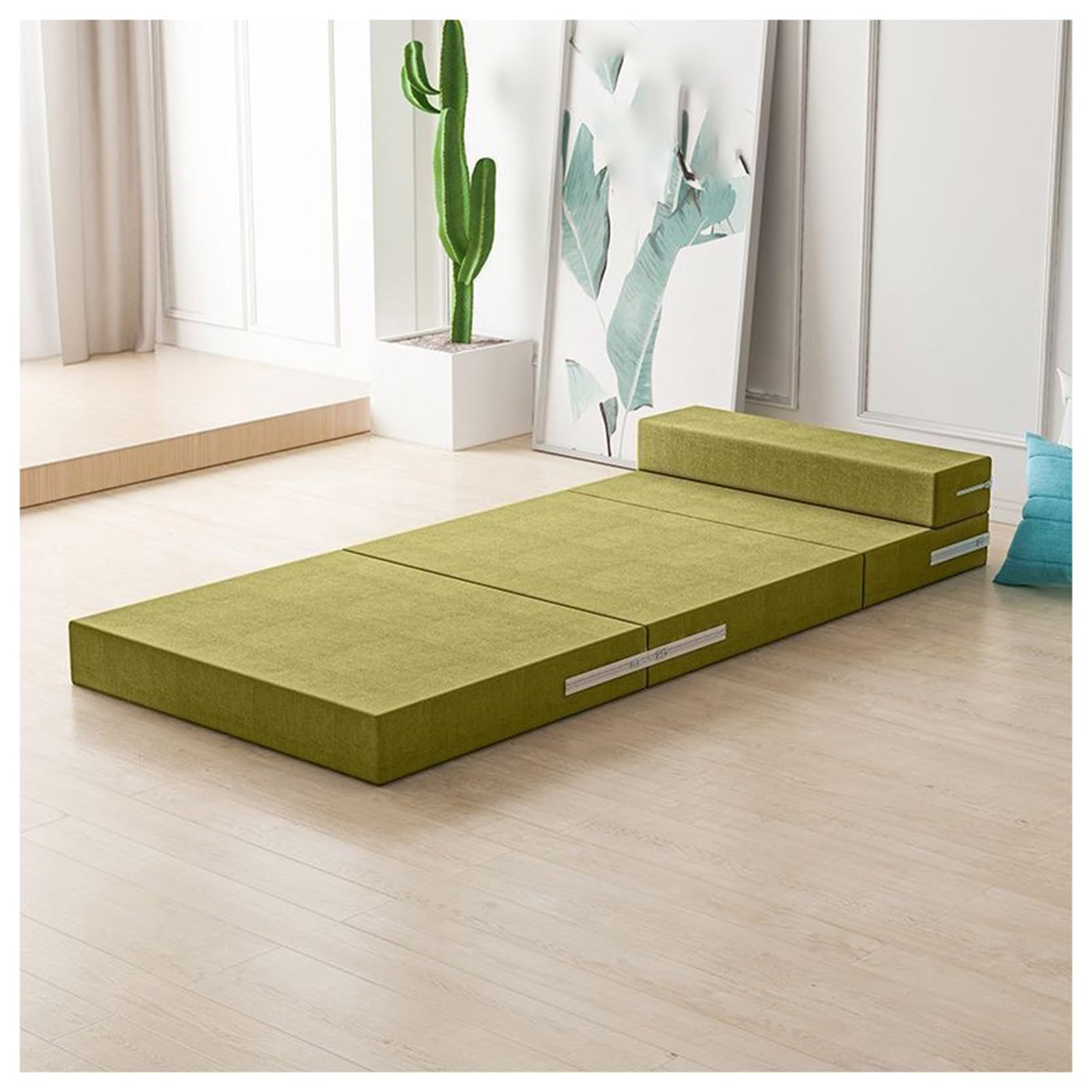 Matelas pliable en mousse à mémoire de forme avec housse lavable pour invités, camping, yoga, voyage en voiture 7,1 cm