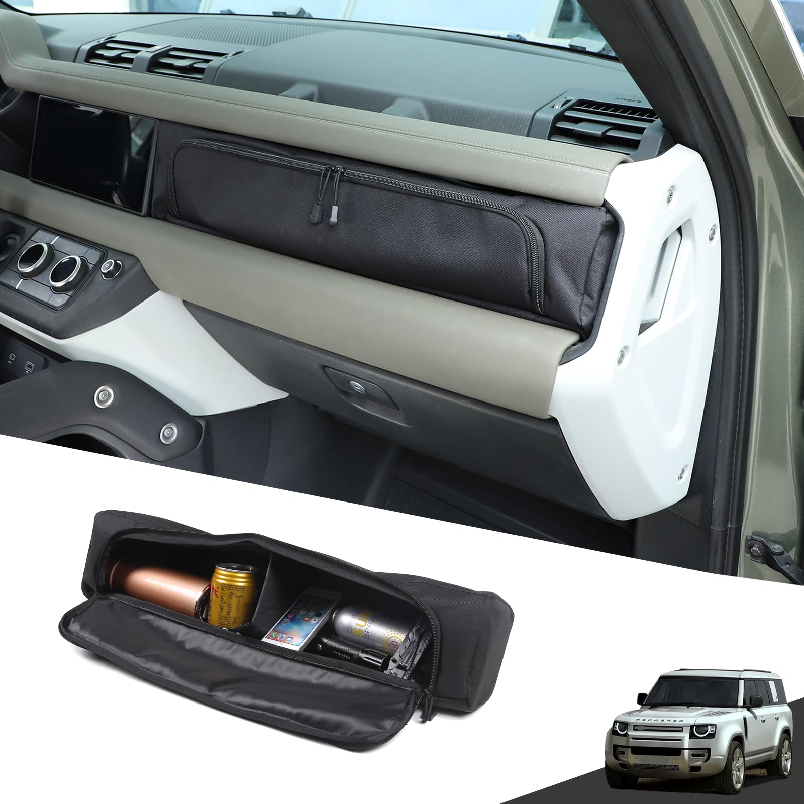 Assemblaggio custodia per occhiali da auto per Land Rover Defender 90 110 130 2020 2021 2022 accessori per auto  34