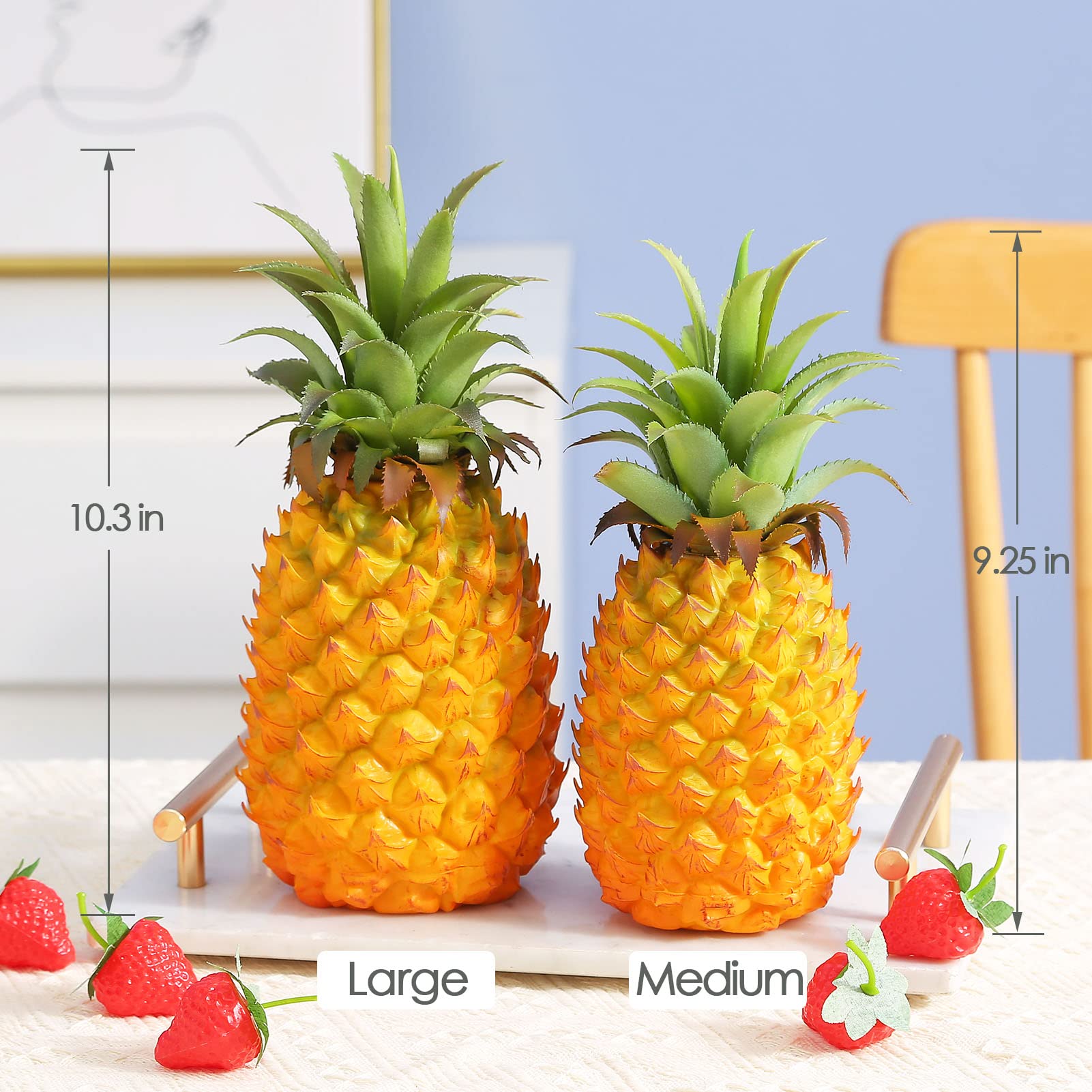 Amazon.com: Joeabor Artificial Pineapple, Fake Pineapple with