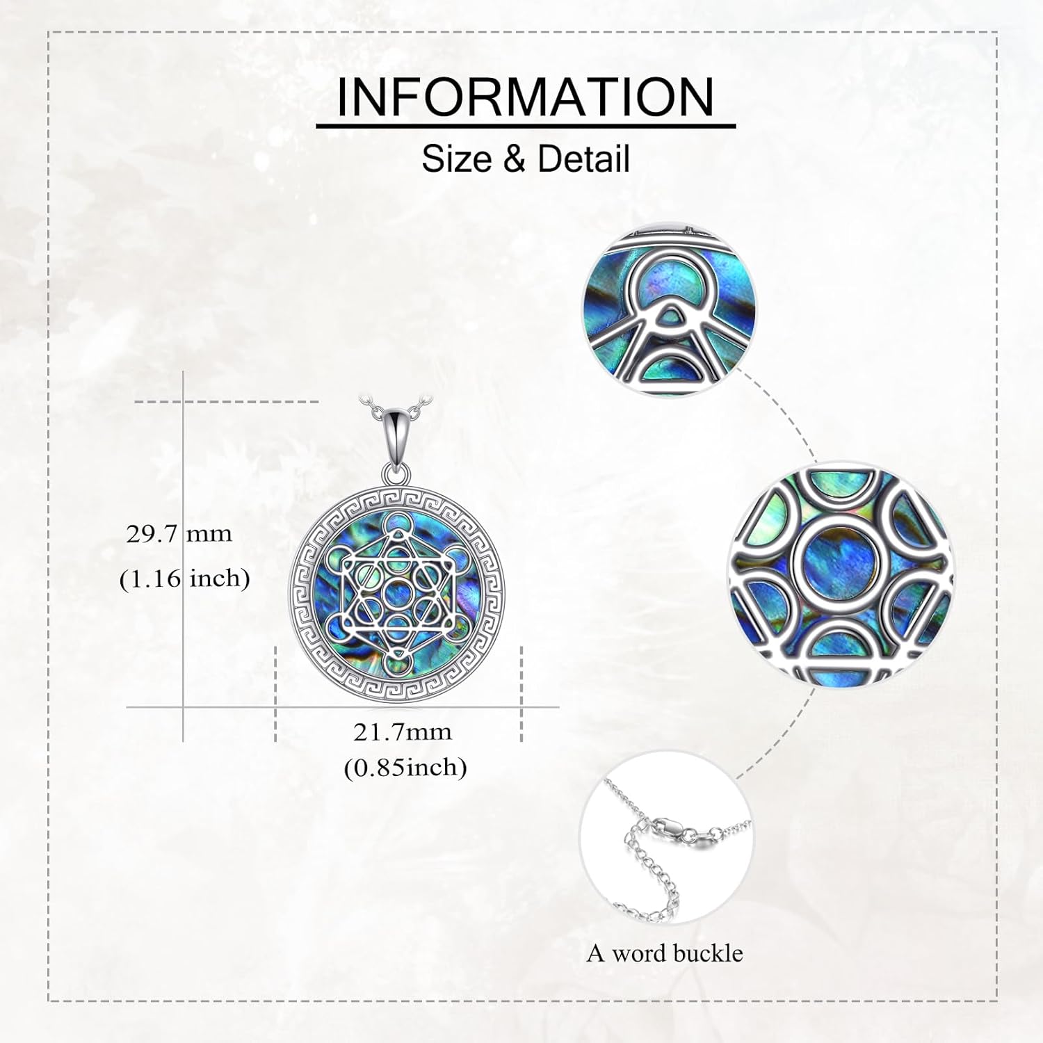 Metatron Cube Necklace Sterling Silver Chakra Pendant Necklace Amulet Sacred Geometric Jewelry Gift for Men Women - Image 3