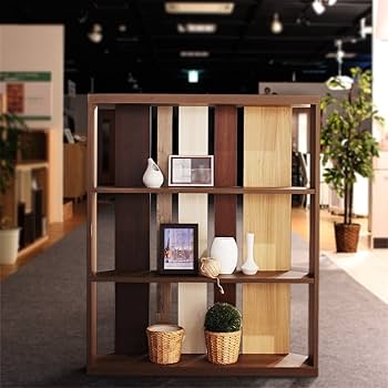 白井産業　S字型本棚　本棚 ダークブラウン SEP-1690ARDK 白井産業 S字型本棚 本棚 ダークブラウン SEP-1690ARDK