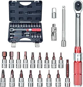 HASKYY Chiave Dinamometrica 1/2", 20-200 Nm, Per Auto, Pneumatici - Foto 3