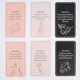 Listen B*tch Affirmation Cards | 50 Daily Affirmations to Remind You Who The F*ck You Are
