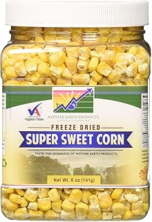 Mother Earth Products Freeze Dried Corn, Super Sweet, Quart Jar