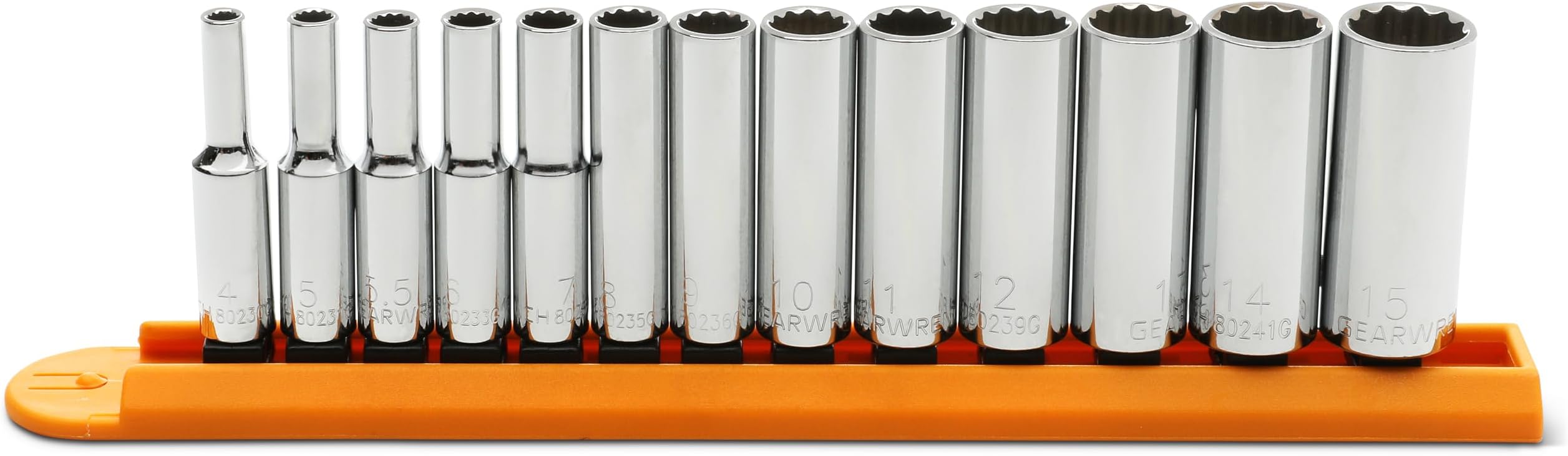 13 Pc. 1/4" Drive 12 Pt. Deep Socket Set, Metric - 80308