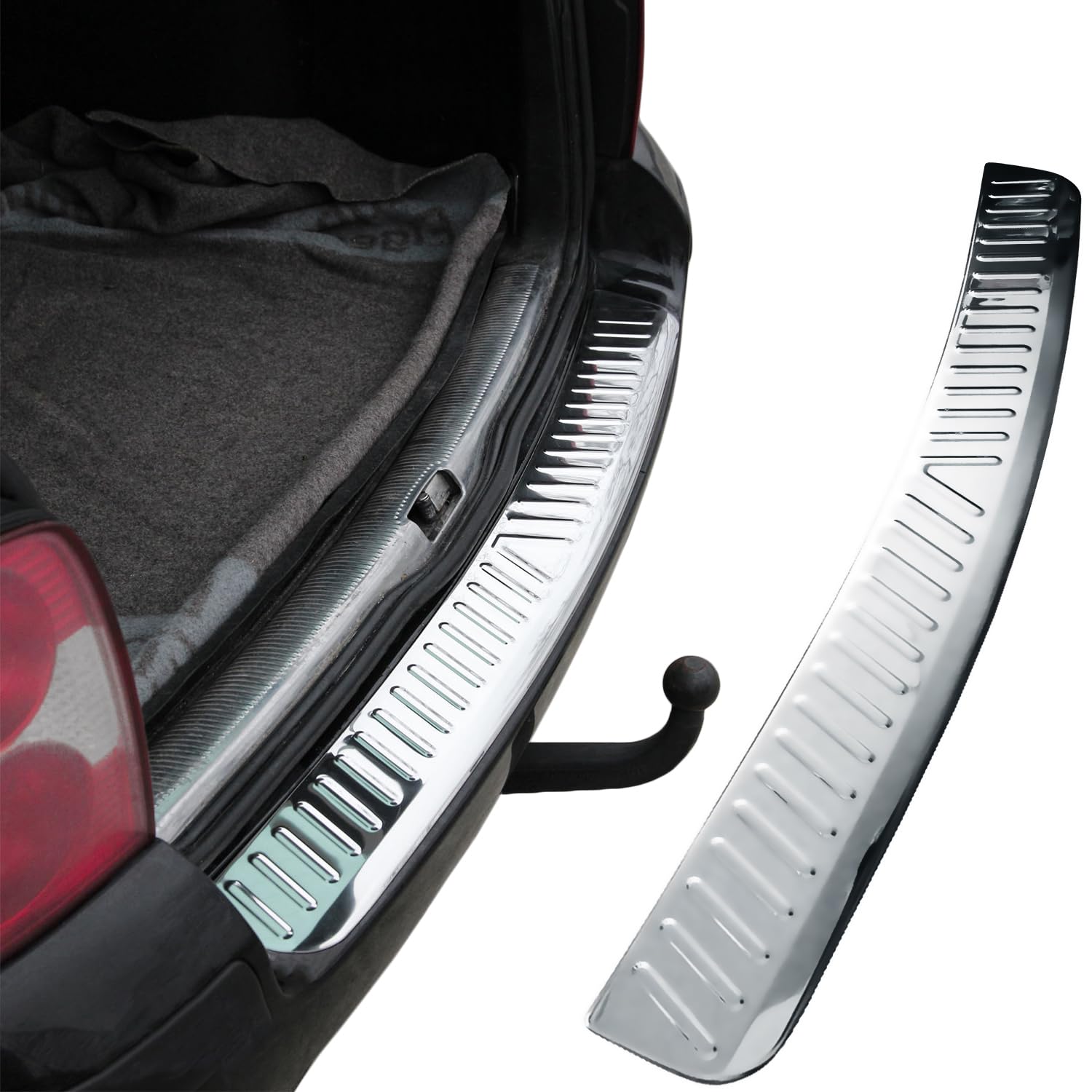 Recambo | Protector de Parachoques trasero | Compatible con VW Passat B5 Variant | 3B ; 3BG | 1997 2005 | Acero Inoxidable Cromado | Protección borde de carga
