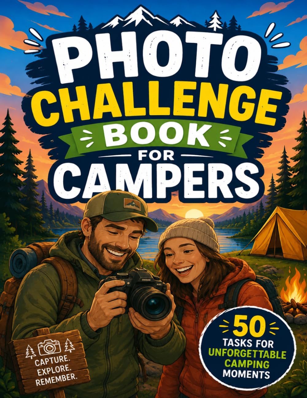 Photo Challenge Book for Campers: 50 activities for Outdoor Adventure and Camping Trips to create Unforgettable Moments