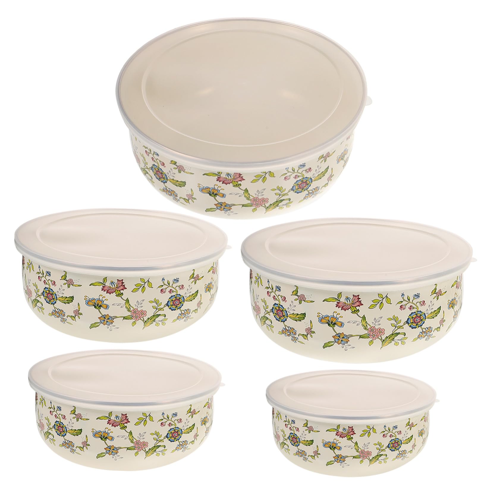 Bol avec couvercle pour salade x5 : boîtes de stockage de cuisine réutilisables