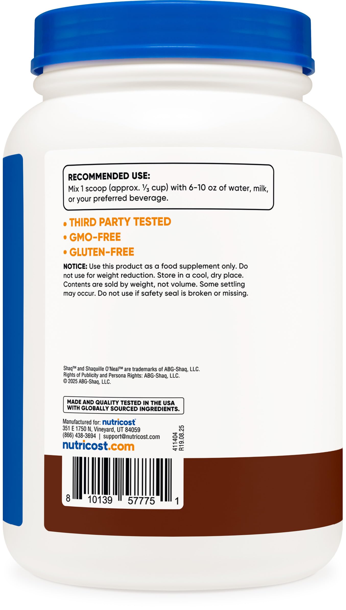 Nutricost Whey Protein Concentrate (Shaq's Double Double Chocolate) 2LBS — Amazon image 4