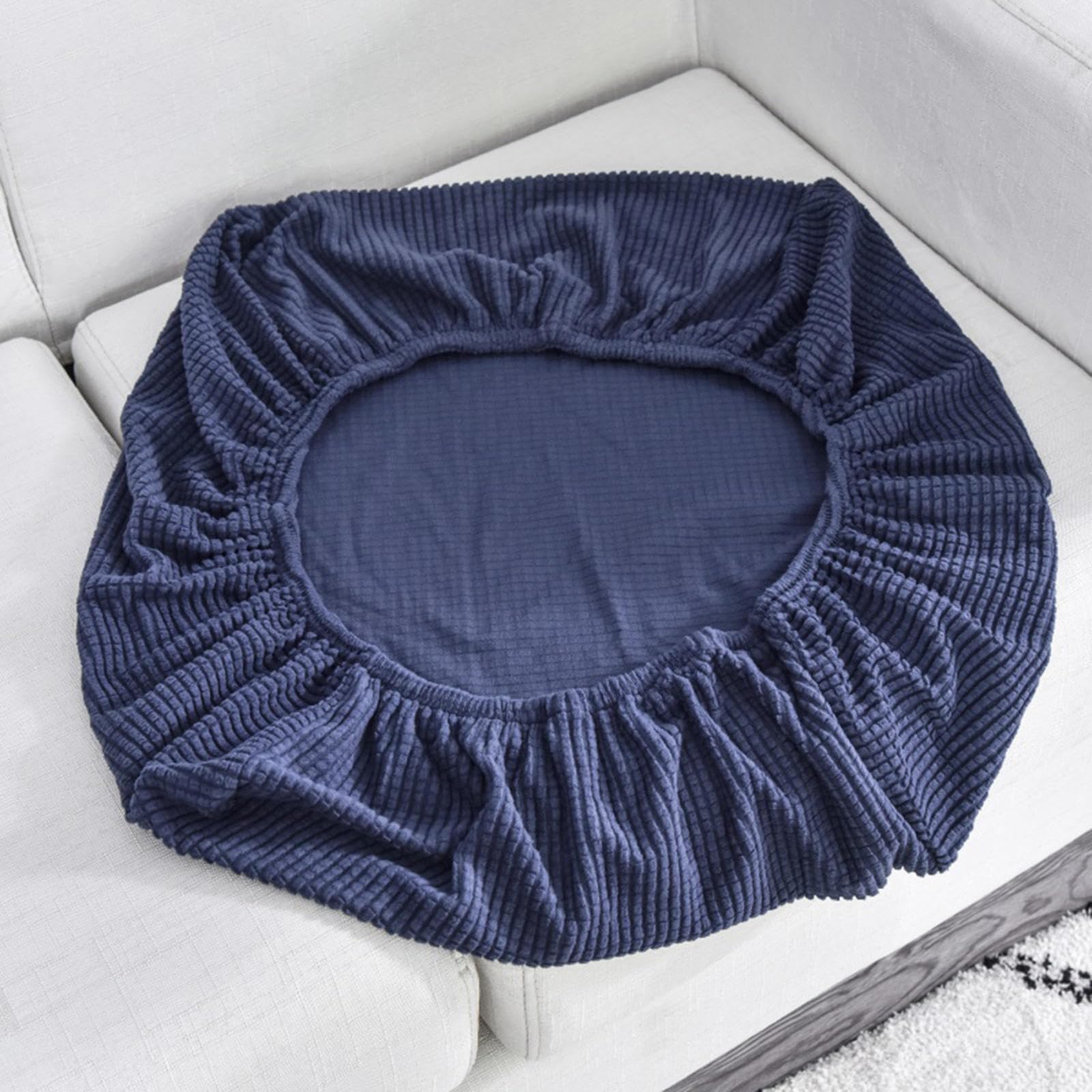 Sofa Cushion Covers Replacement,Stretch Sofa Seat Cover,1 2 3 4 Seater Highly Elastic Sofa Slipcovers for Living Room,L Shaped Corner Couch Seat Cover for Individual Cushion,Navy-1seat-x(65-95cm)