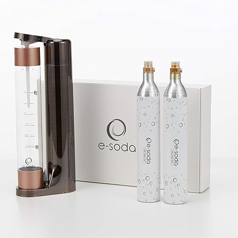 Amazon セット特別価格 炭酸水メーカー E Soda サーバー本体 Bronze ボトル 800ml 炭酸ガスシリンダー 2本 セット スリムなサイズで電源不要 持ち運びも簡単なソーダマシン ワイン 酒 バー用品 オンライン通販 Amazon セット特別価格 炭酸水メーカー E Soda サーバー本体 Bronze ボトル 800ml 炭酸ガスシリンダー 2本 セット スリムなサイズで電源不要 持ち運びも簡単なソーダマシン ワイン 酒 バー用品 オンライン通販