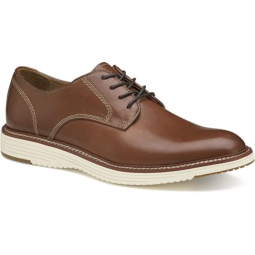 Johnston & Murphy Upton Plain Toe Men’s Shoe, Business Casual Men’s Dress Shoes, Comfortable Leather Shoes for Men
