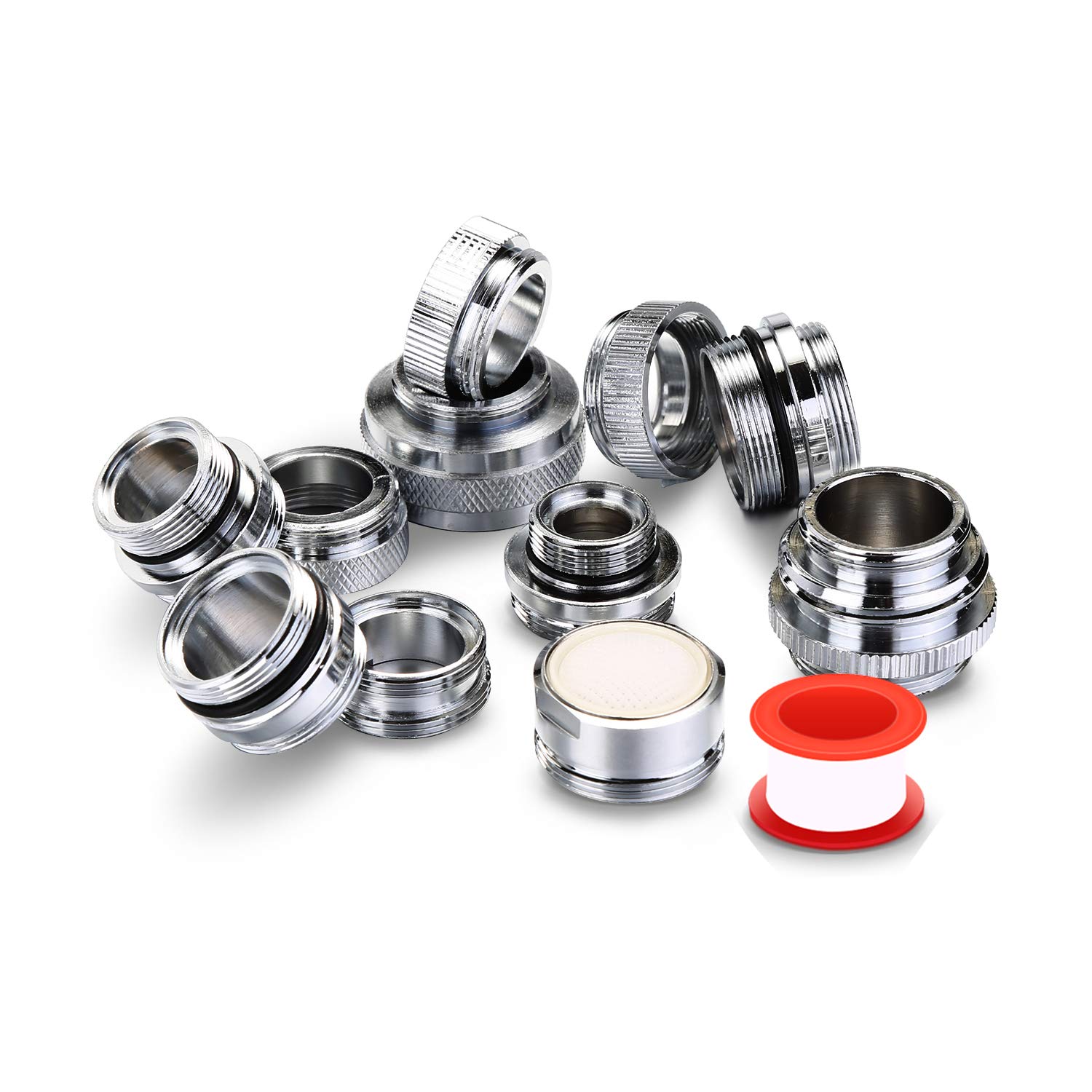 Buy 11 Pcs Faucet Adapter Kit, Brass Aerator Adapter Male Female