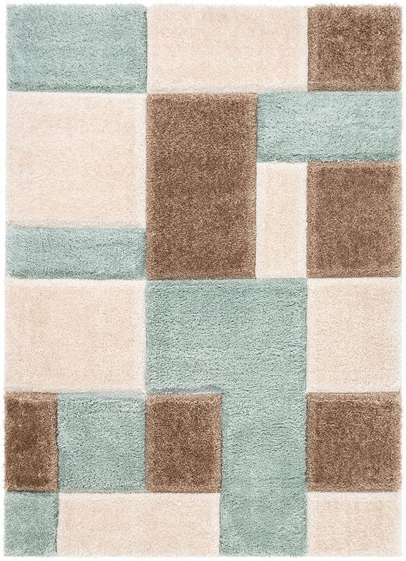 Image of Shaggy Carpet for Living Room 9 X 12 FEET Fluffy Plush Area Rug, Thick Fur Floor Carpet Modern Cozy Rug for Home Decor, Kids Room Bedside Hall, Durable Comfortable Shaggy Rug (BeigeGreenIvory)