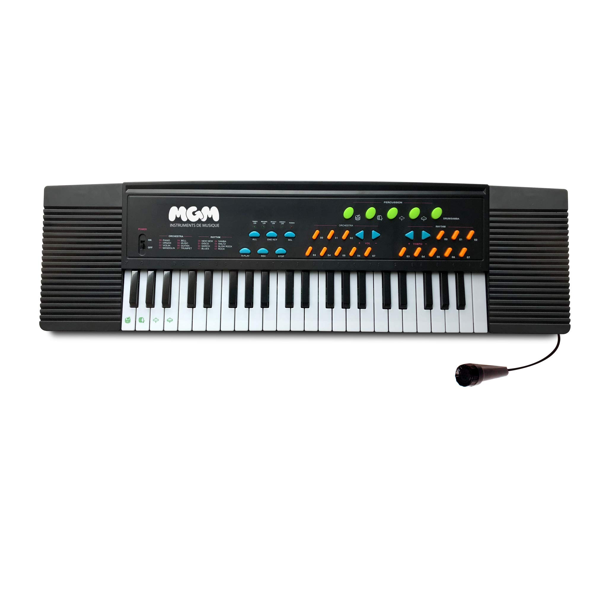 MGM Piano - 37 Keys, Black, Classical Theme