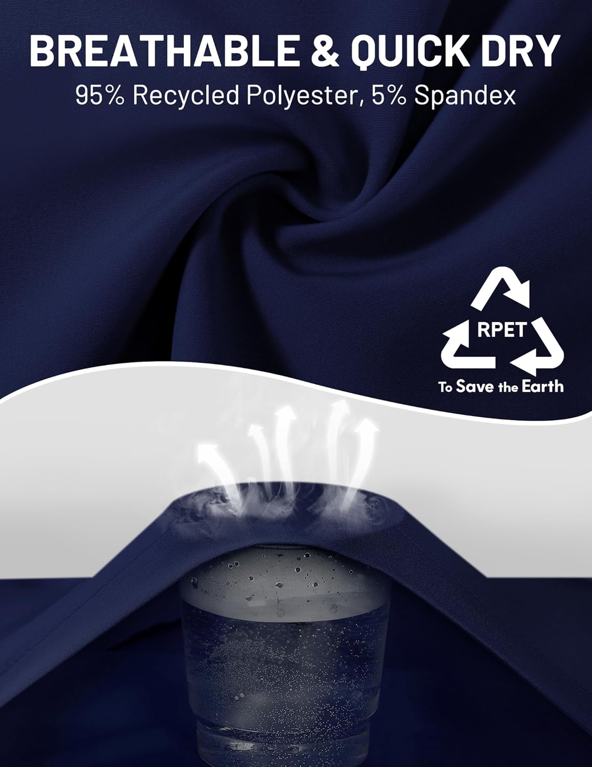 MIER Mens Running Shorts with 5 Inch Inseam, Quick Dry Athletic Shorts for Gym Workout Exercise Training, 3 Zipper Pockets - Image 5