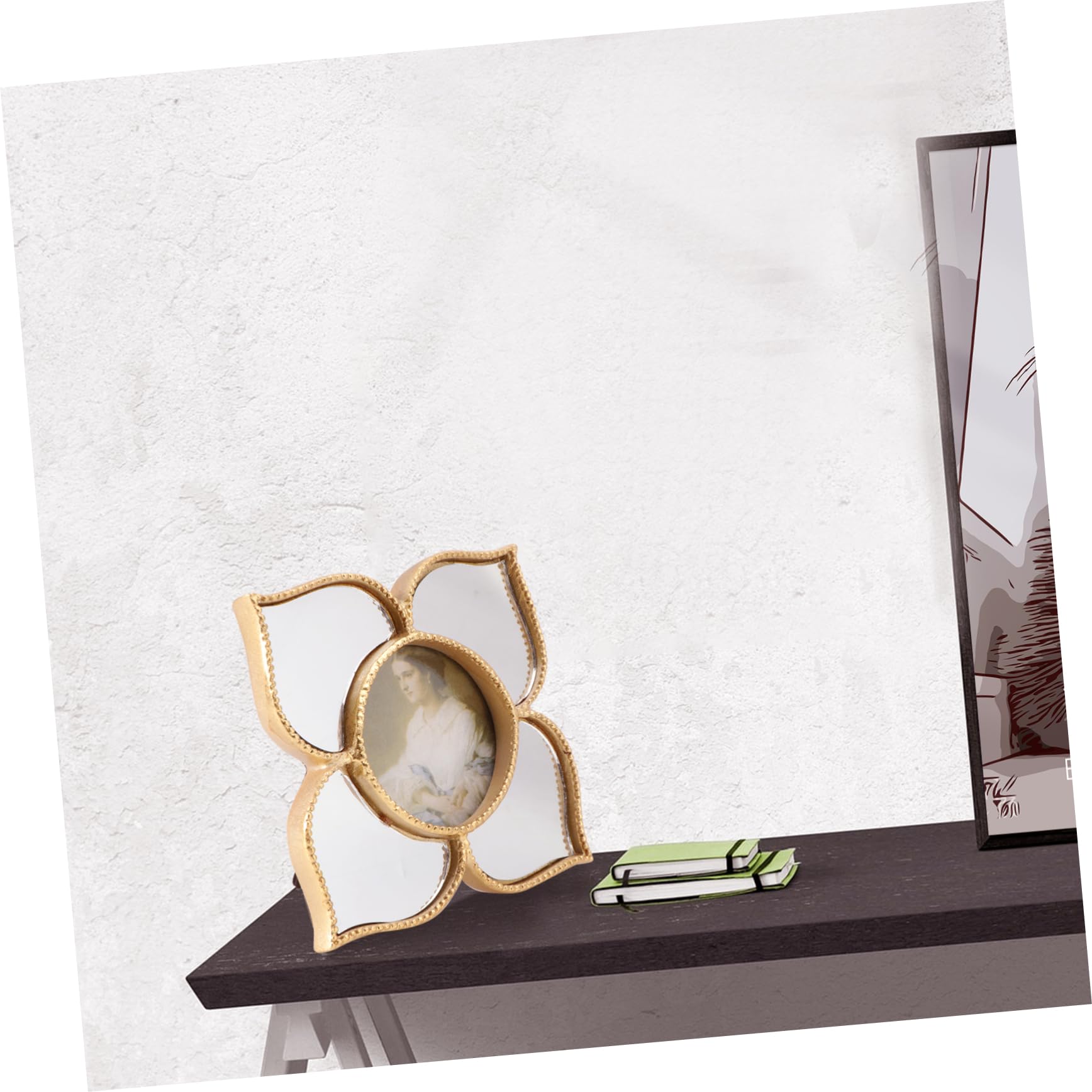 SOLUSTRE 2stücke Goldener Resin-bilderrahmen Kreativer Fotorahmen Für Hochzeitsfotos Desktop-dekoration Elegantes Design Für Besondere Anlässe Handgefertigte Ornamente Für Ihre
