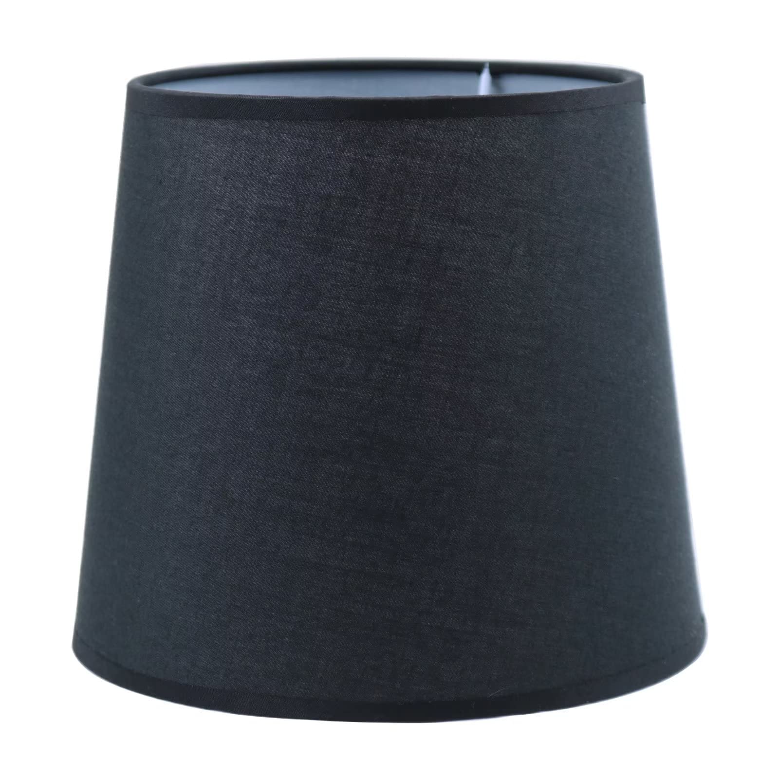 Sinta Black Lampshades Modern Coolie Fabric Relacement Light Shade Small Light Shade For E14/E27 Chandelier Upright Wall Lamp Small Table Lampshade Candle Light Lampshade,Ø7.5/19Cm