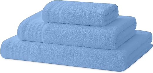 Degrees home - Bath Towel Set - Pack 1 Shower, 1 Hand and 1 Bidet - 100% Cotton - 480 g/m2