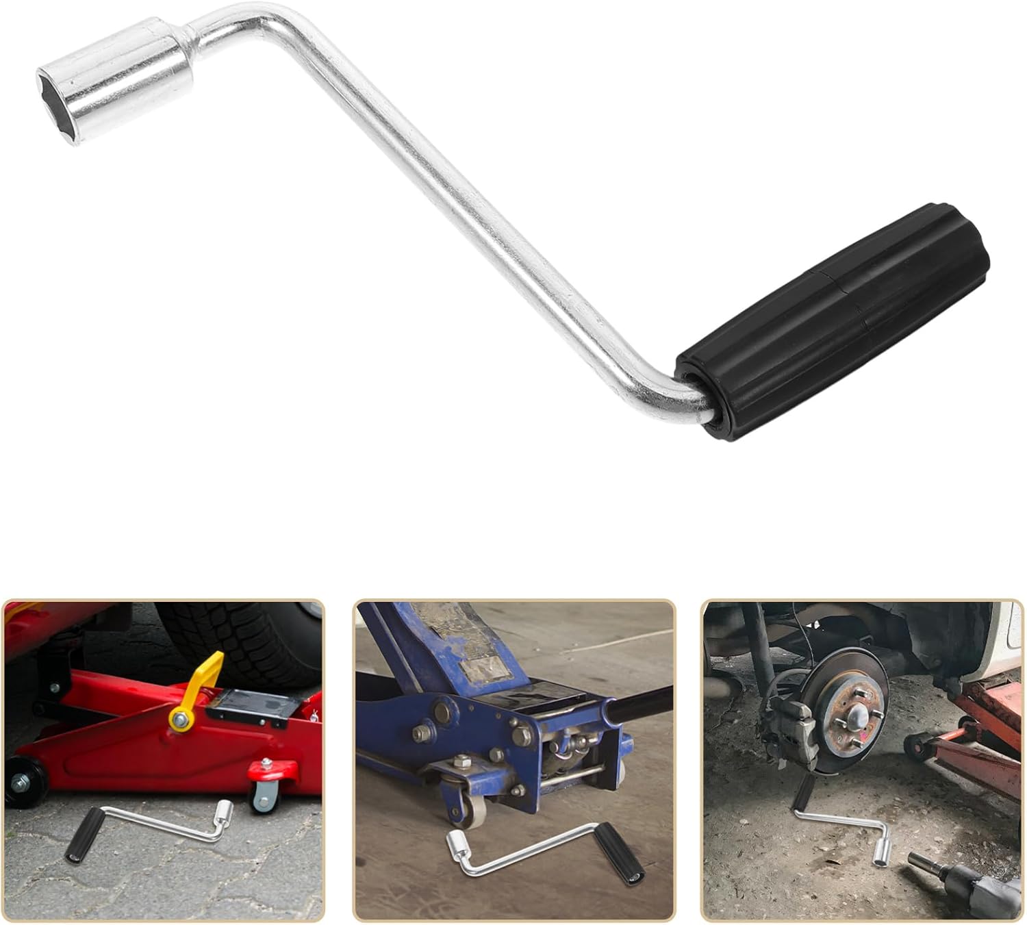 Camper Crank Handle Replacement for Rv Trailer Jack Socket Truck Tarp Crank Handle 7.87X6.88X0.98In Easy Install Durable Rv Parts Accessories